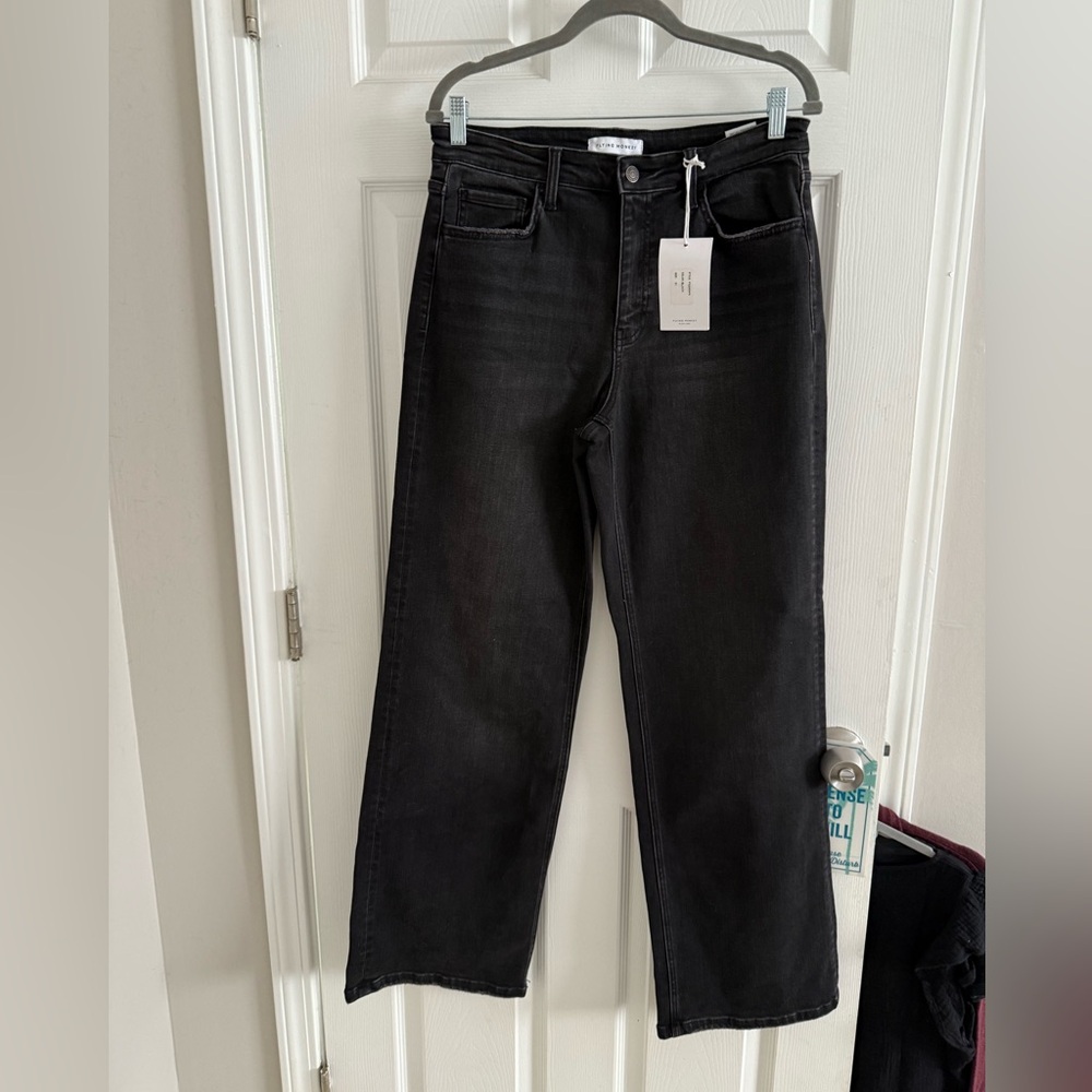 Black NWT Flying Monkey slightly wide leg jeans, size 31